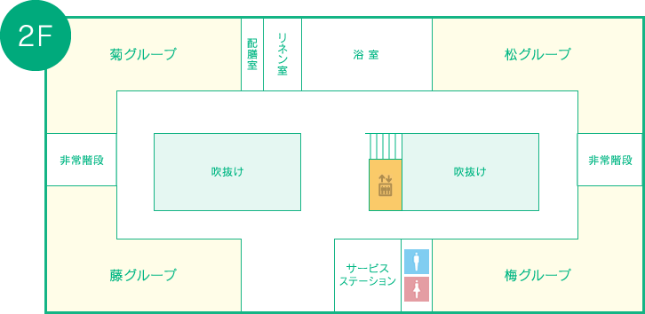 ひまわり苑　フロアマップ2F